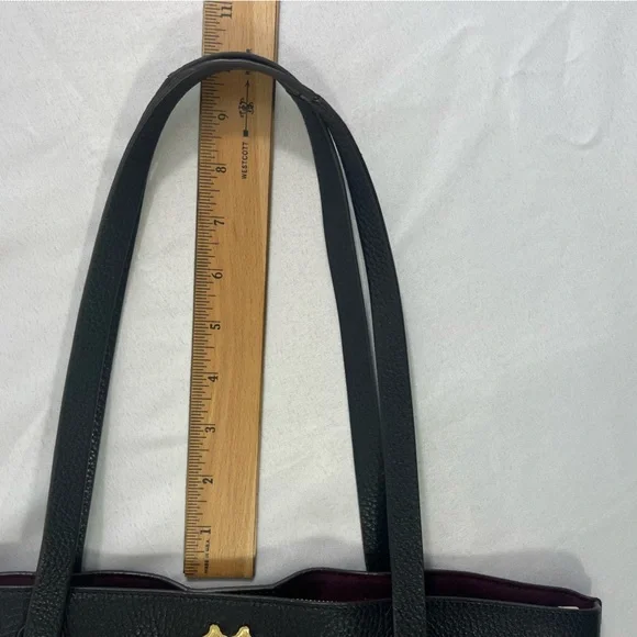 RADLEY London Museum Street Tote Bag Black Pebbled Leather Footed